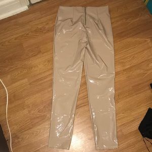 Brand new, nude latex high waisted pants